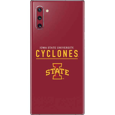 Iowa State University Athletic Text Galaxy Note 10 Skin